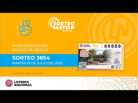 Sorteo Mayor No. 3854 &quot;Pueblos Mágicos del Estado de México&quot;