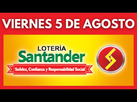 Resultado de la LOTERIA DE SANTANDER del VIERNES 5 DE AGOSTO DE 2022 - Chance y Loterías ✅✅✅