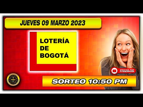 Resultado de LA LOTERIA DE BOGOTA del JUEVES 09 DE MARZO de 2023