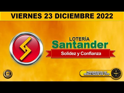 Resultado LOTERIA DE SANTANDER ☀️del VIERNES 23 de DICIEMBRE de 2022 (PREMIO MAYOR) ✅✅✅l